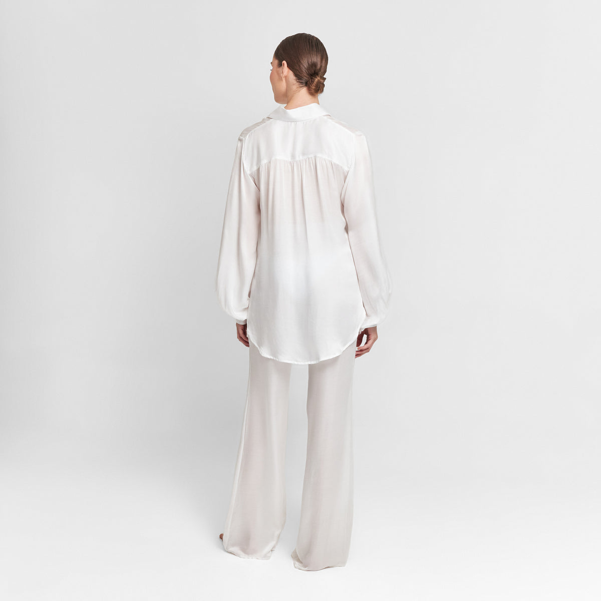 Antibes white see-thru shirt by Aguaclara