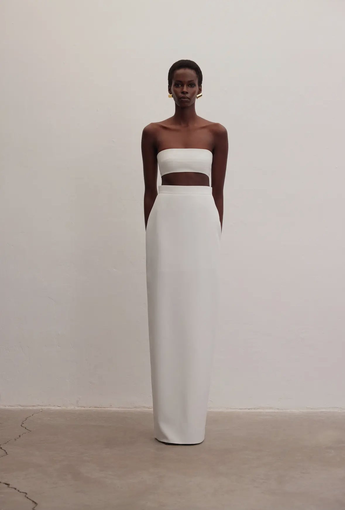 High waisted Pencil long skirt by Le Cre Limited Edition