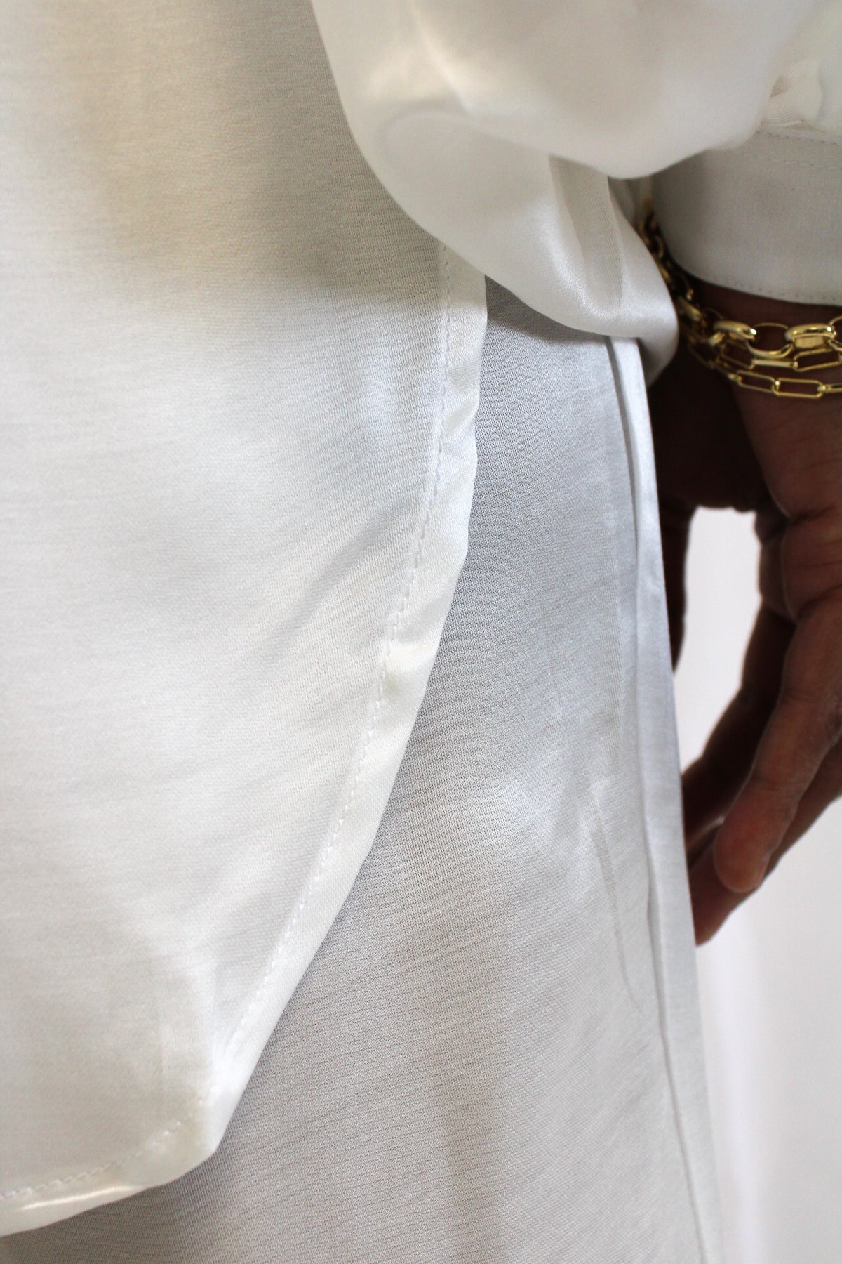 Antibes white see-thru shirt by Aguaclara