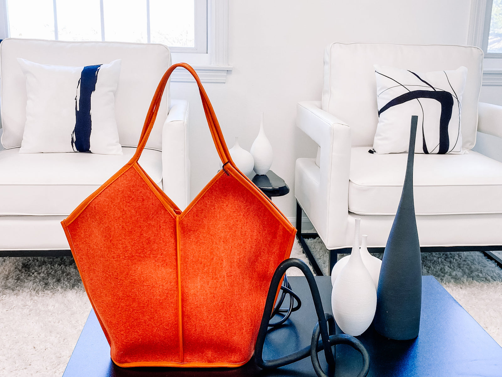 Accessories to accent your wardrobe, Italian leather Handbags in vibrant colors.  