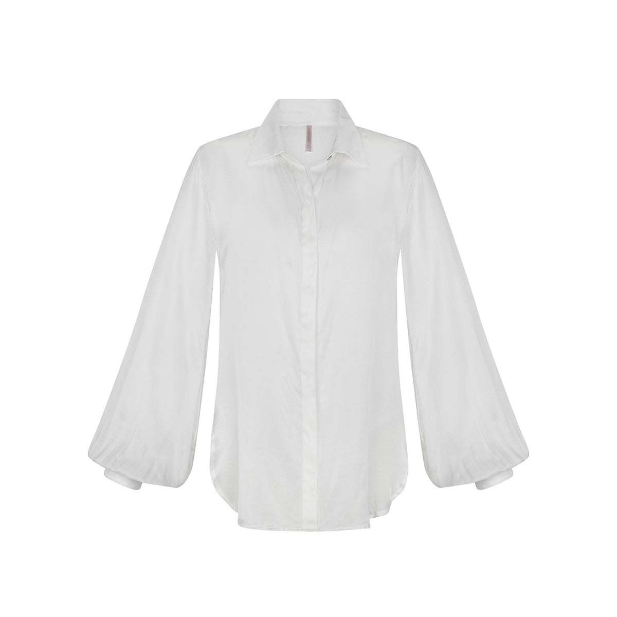 Antibes white see-thru shirt by Aguaclara