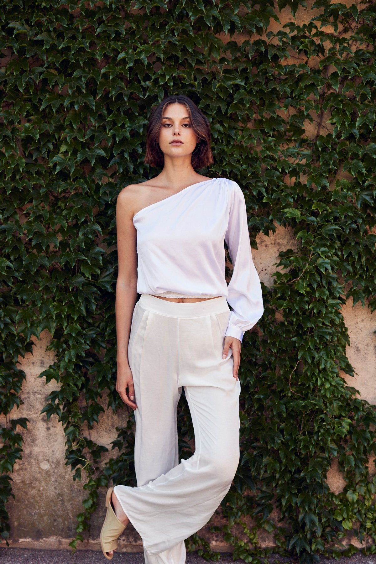 Antibes see-through white pant by Aguaclara