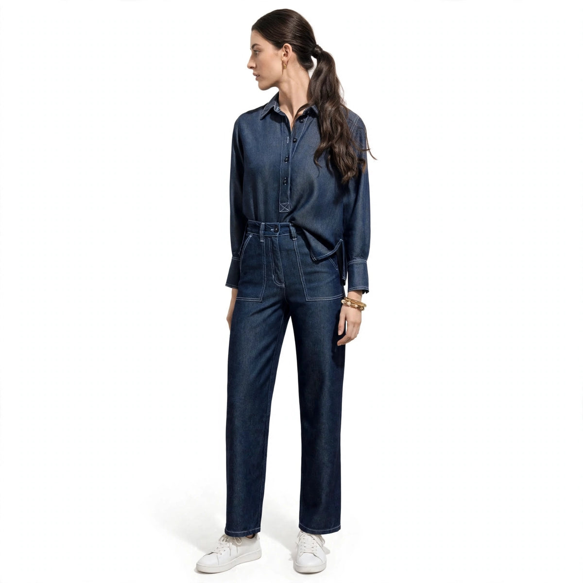 Denim shirt by Maria La Paz