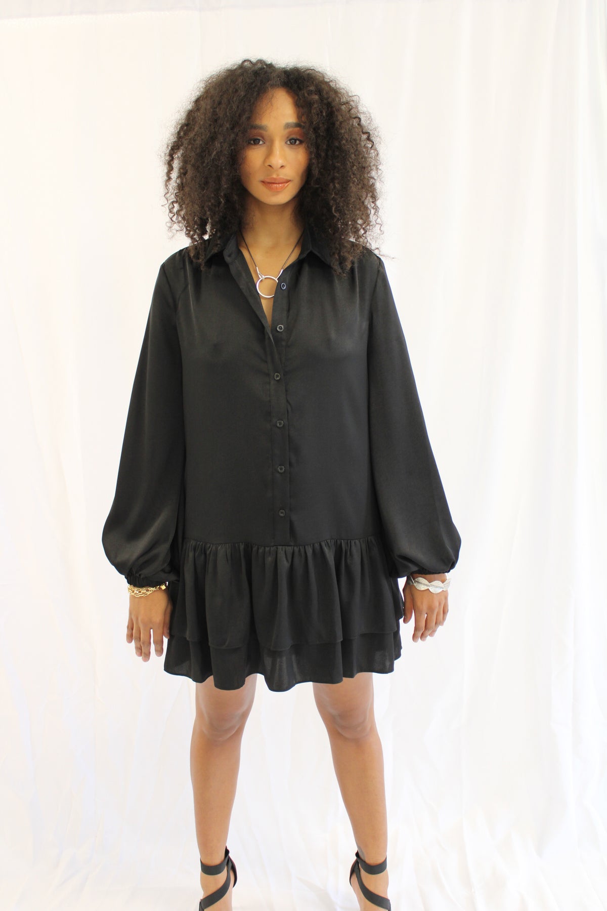 Thalia mini black dress by Uli