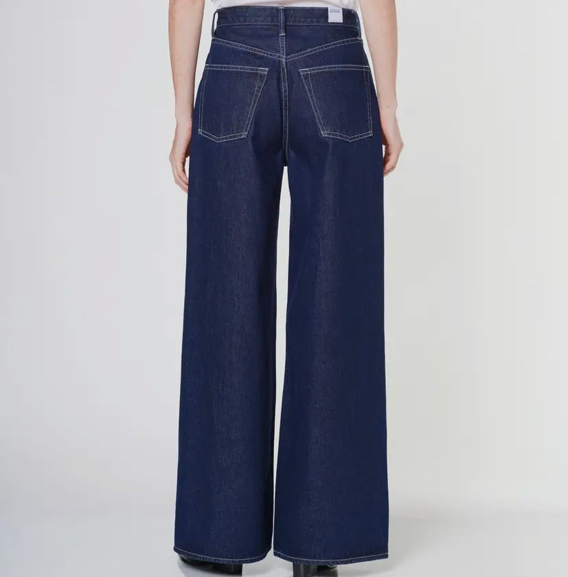High rise baggy ultra wide leg jeans by Noend Denim