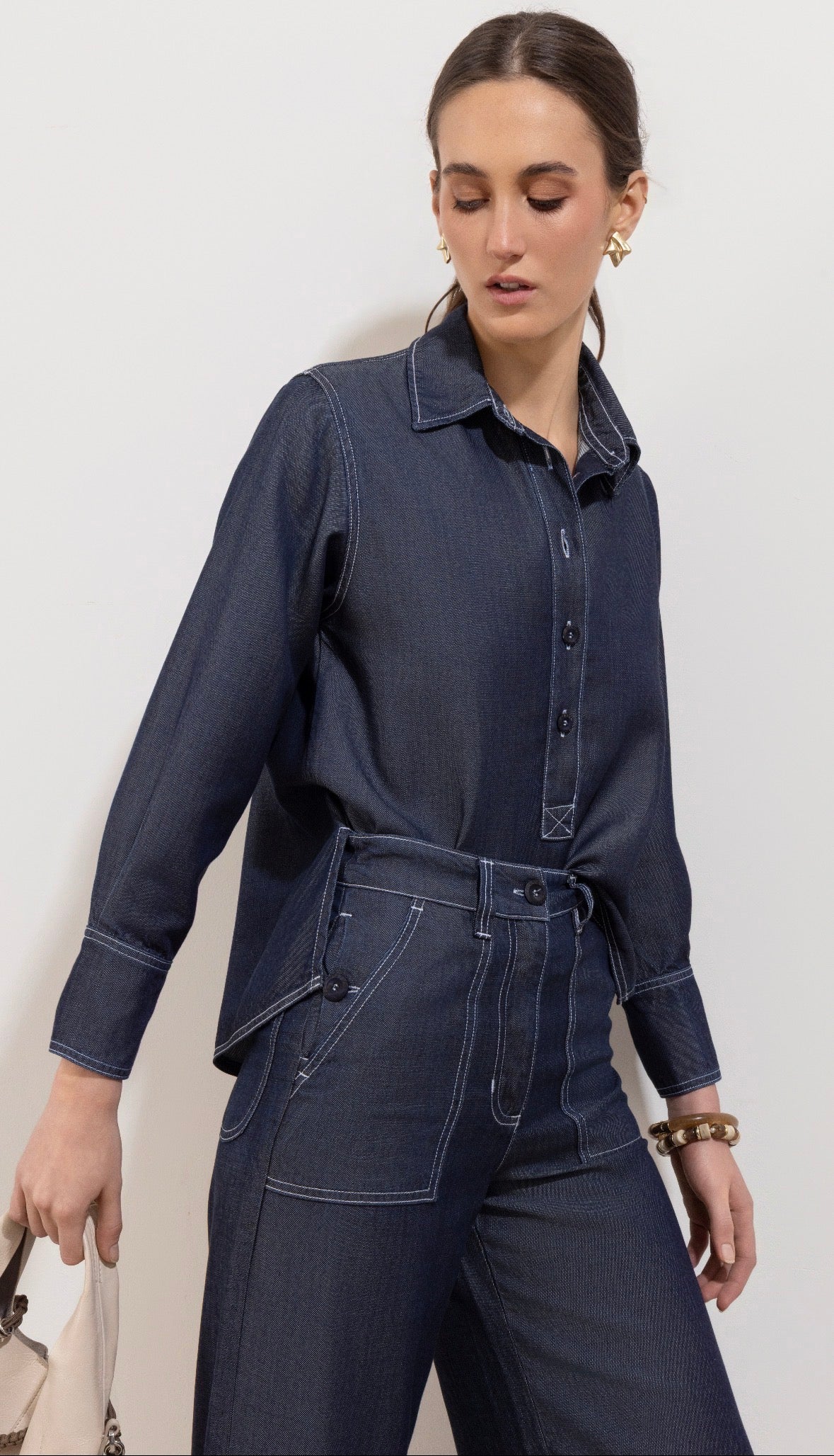 Cruz Denim Pant by Maria La Paz