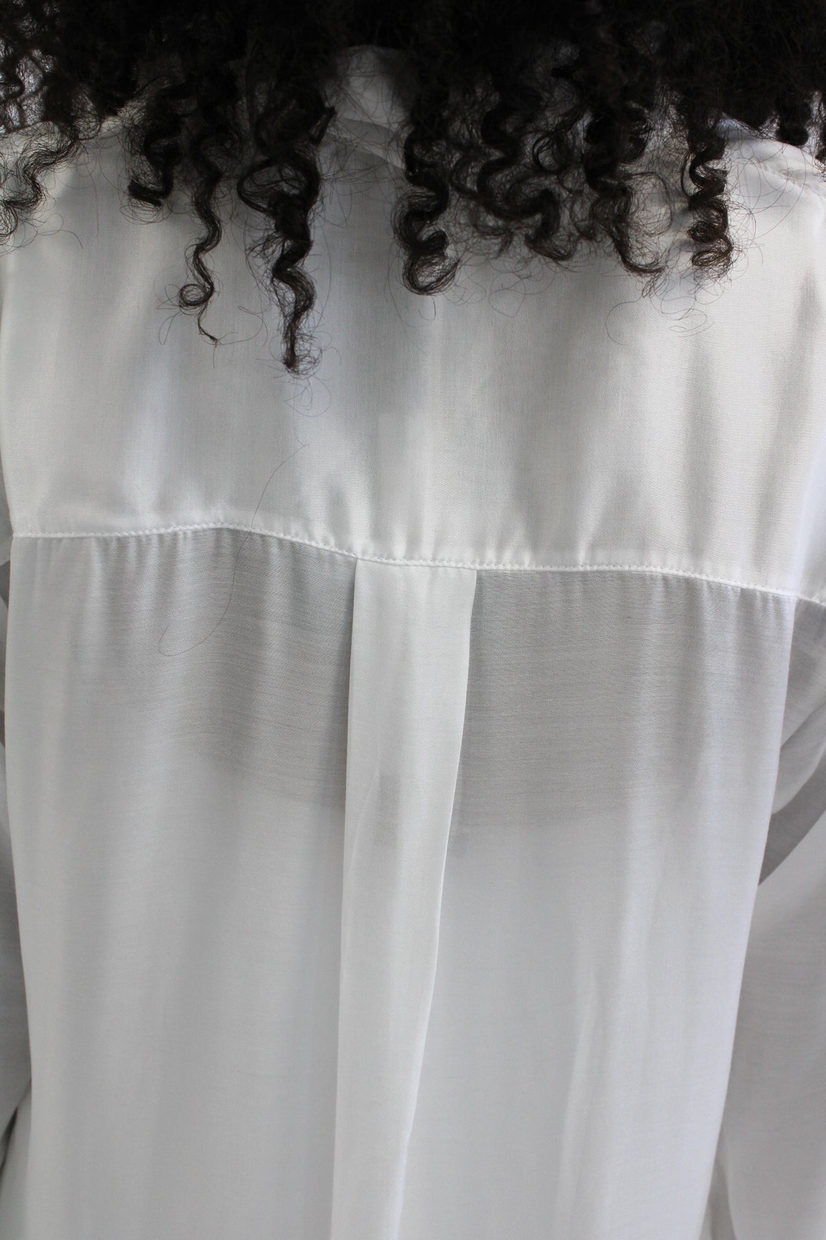 Antibes white see-thru shirt by Aguaclara