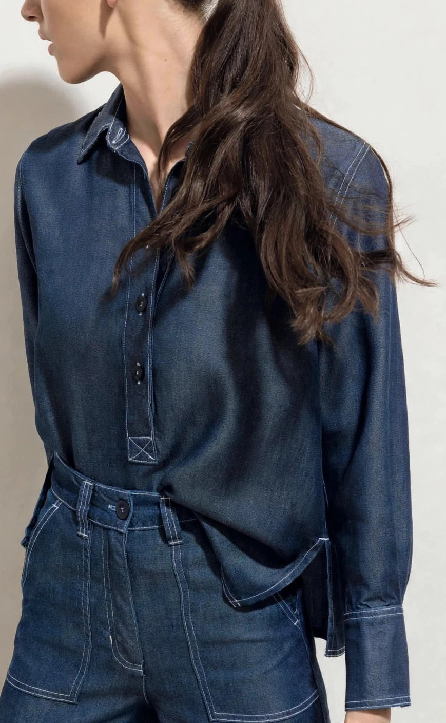 Denim shirt by Maria La Paz