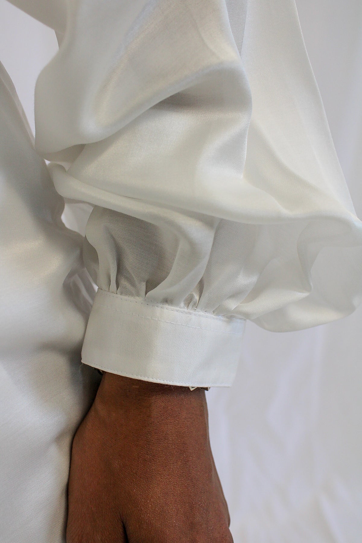 Antibes white see-thru shirt by Aguaclara