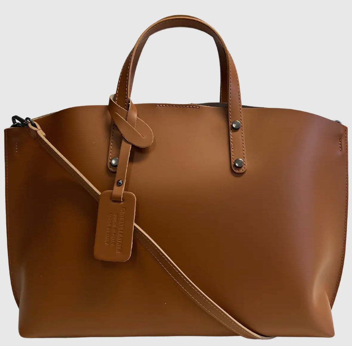 Leather tote bag by Mondarno