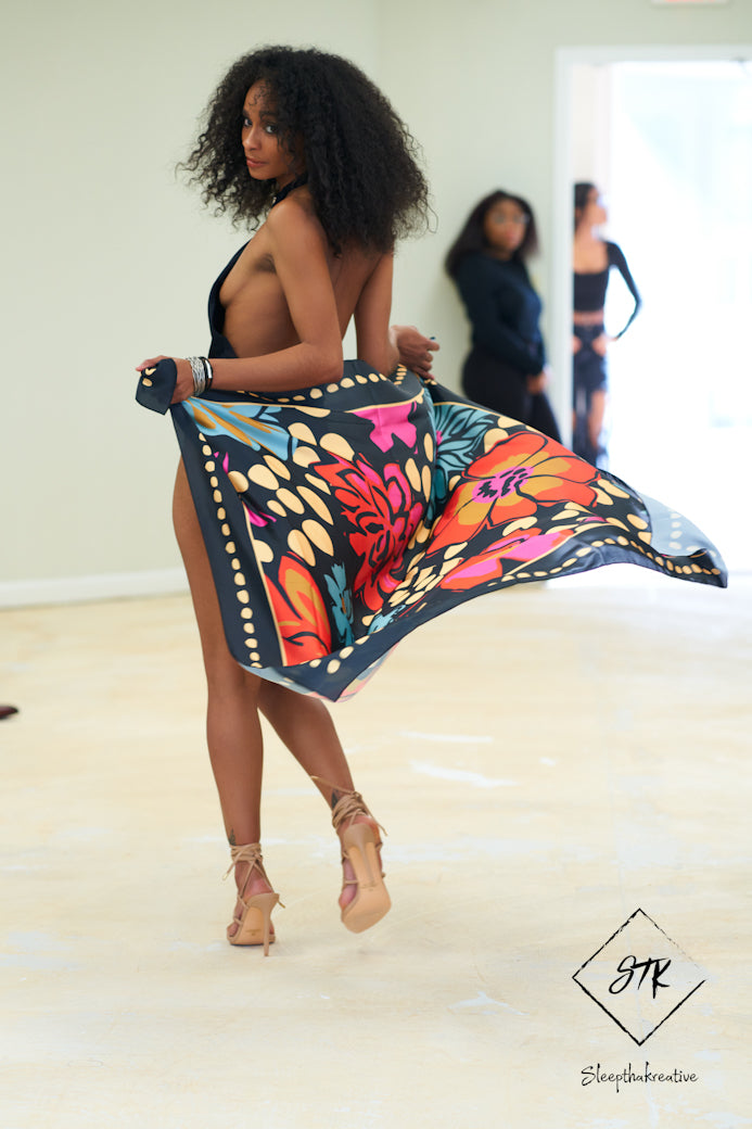 Brazilia Oversized Silk Scarf