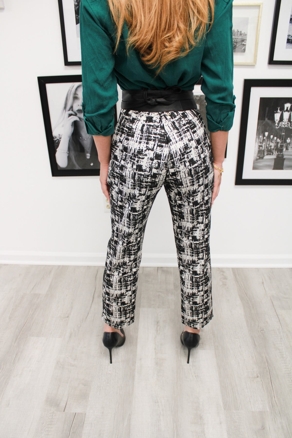 Jacquard Black + White Pant by Joeffer Caoc