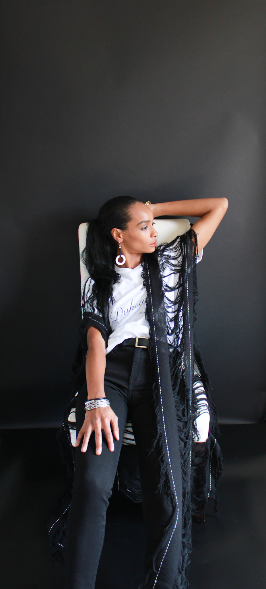 Ruana Amaz Fringe Poncho by MIA