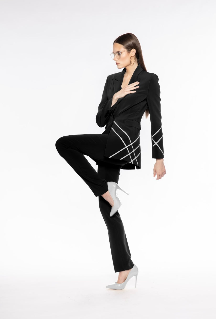 Skewed Line Blazer by L’MOMO