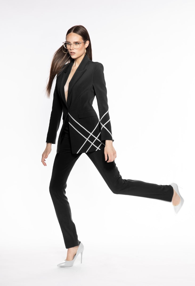 Skewed Line Blazer by L’MOMO