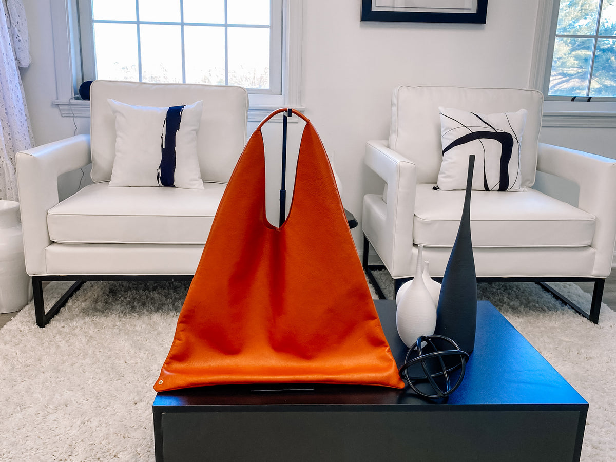 Santana Rust Leather Shoulder Bag by Arron