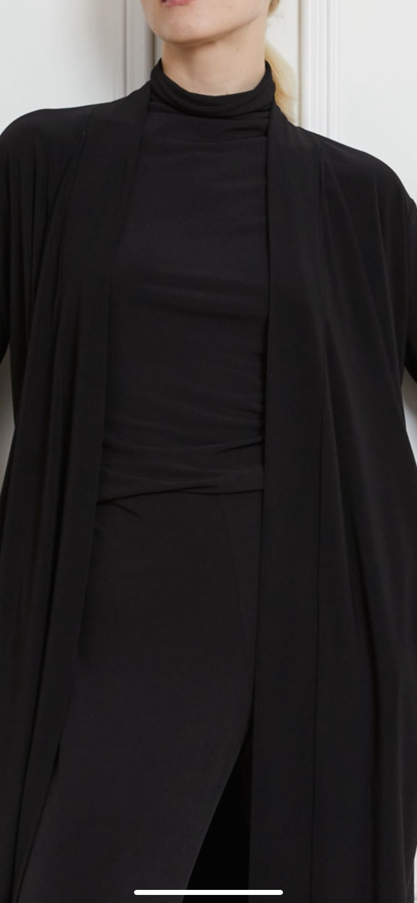 Long Knit Jersey Cardigan by Joeffer Caoc