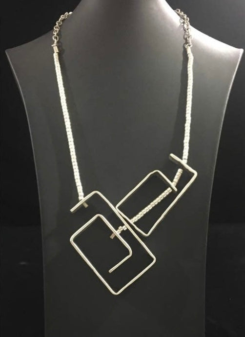 Abstract Chrome Necklace by Chanour