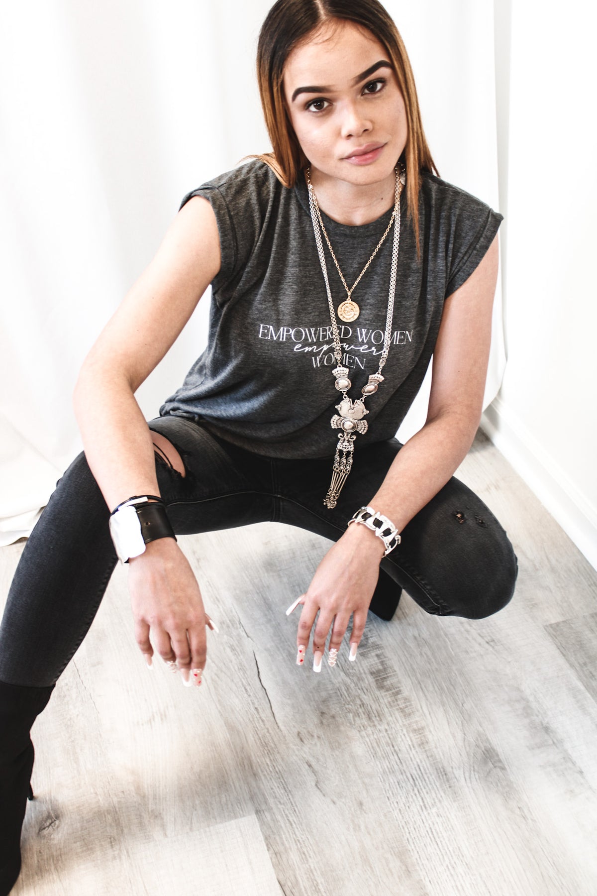 Amelia Skinny Distress Denim by Hidden