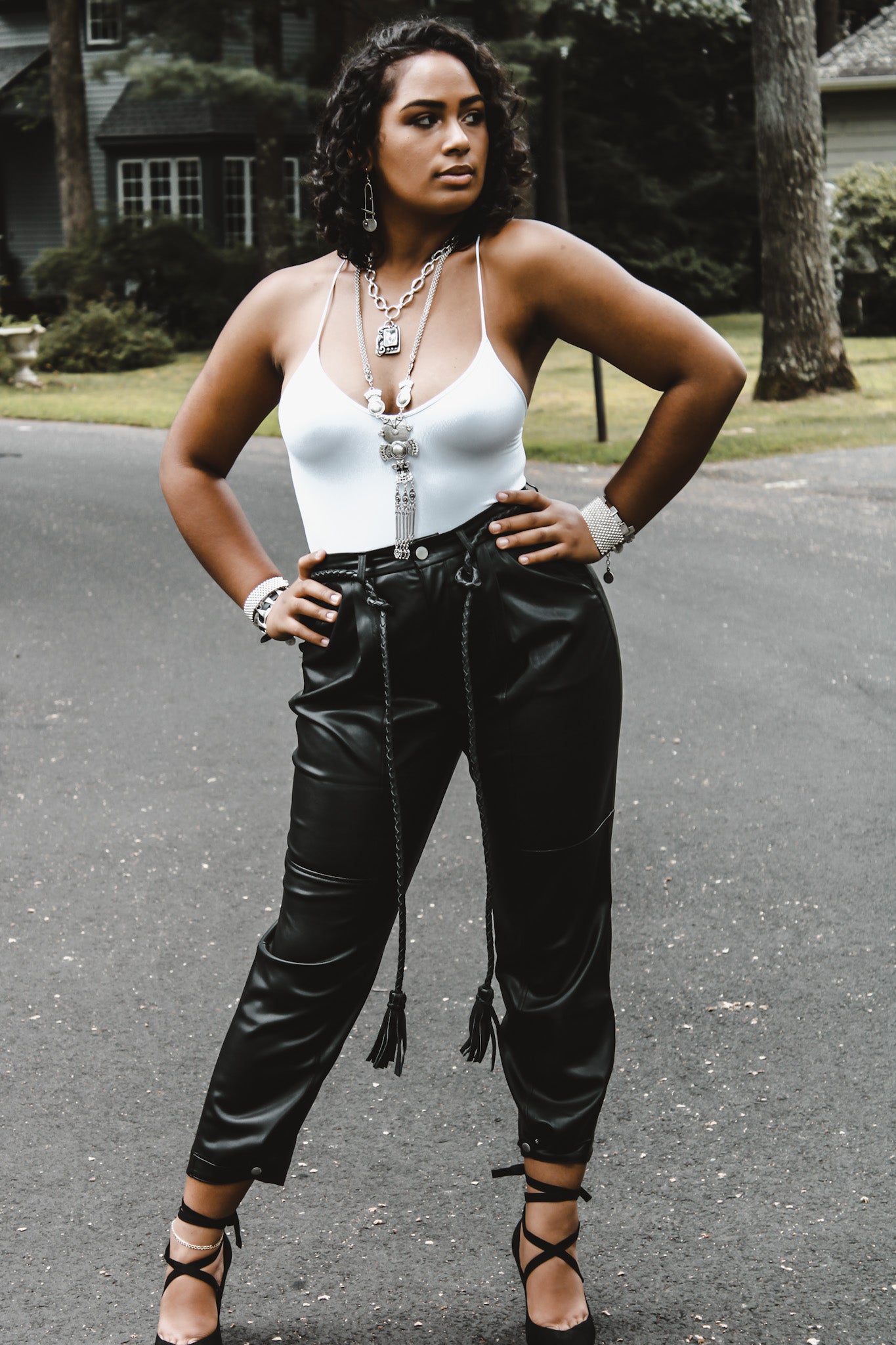 dress leather pants 7 On-Trend Ways to Wear Leather Pants