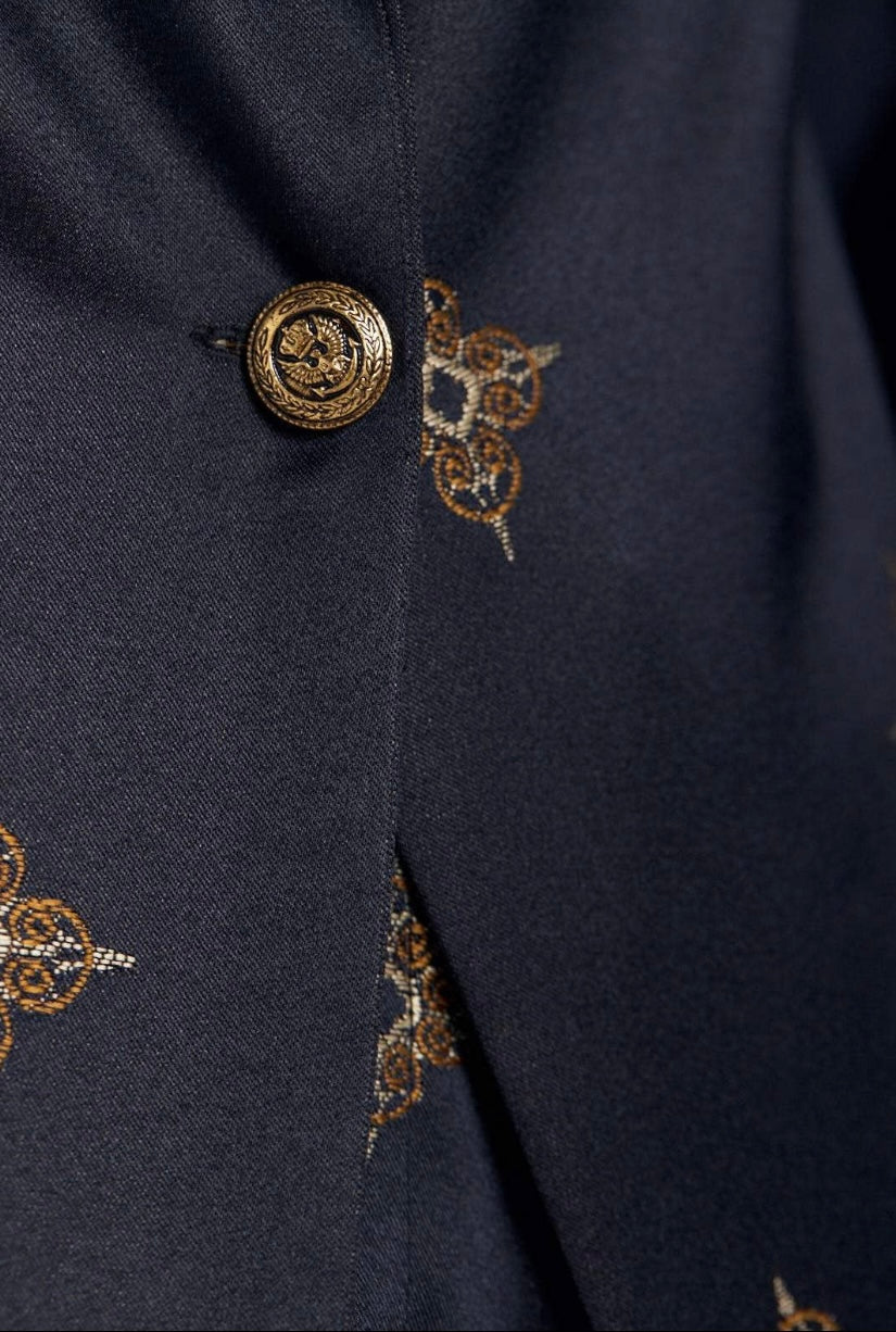 Navy and Gold Blazer