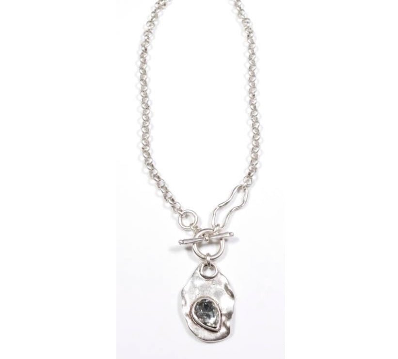 Chrome Jewel Necklace by Chanour