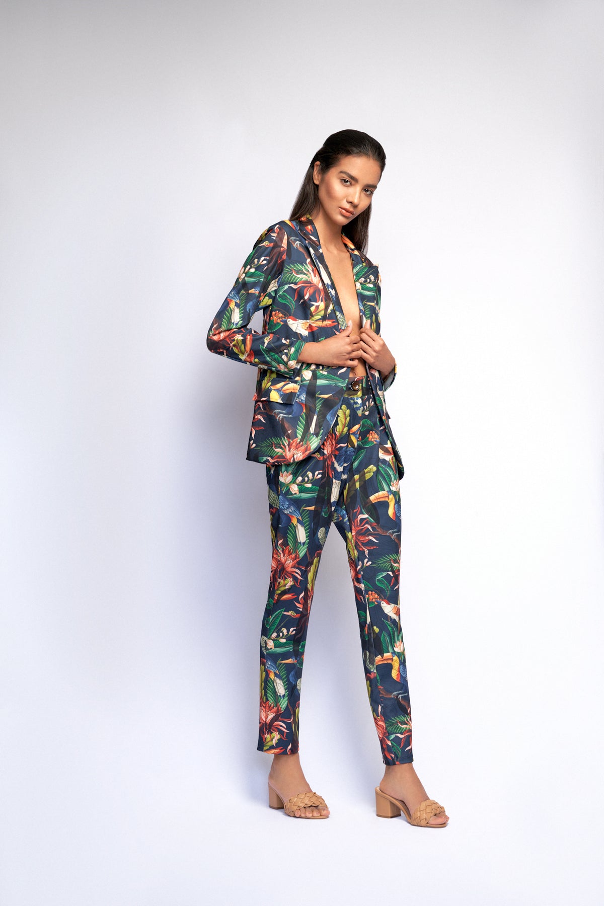 Tropical print Pant by Adriana Contreras