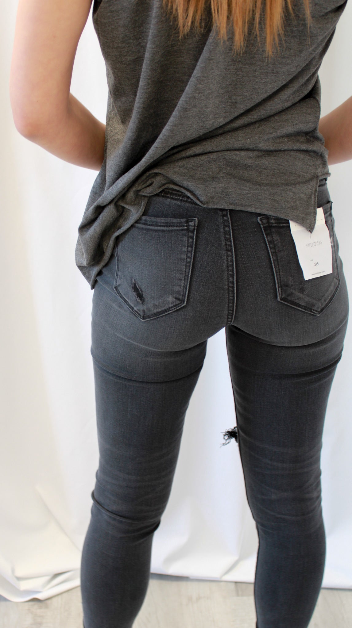 Amelia Skinny Distress Denim by Hidden