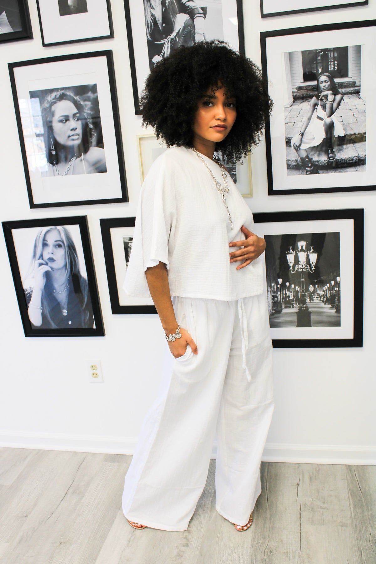 Cotton Crinkle Calico Pant by Jessica Redditt