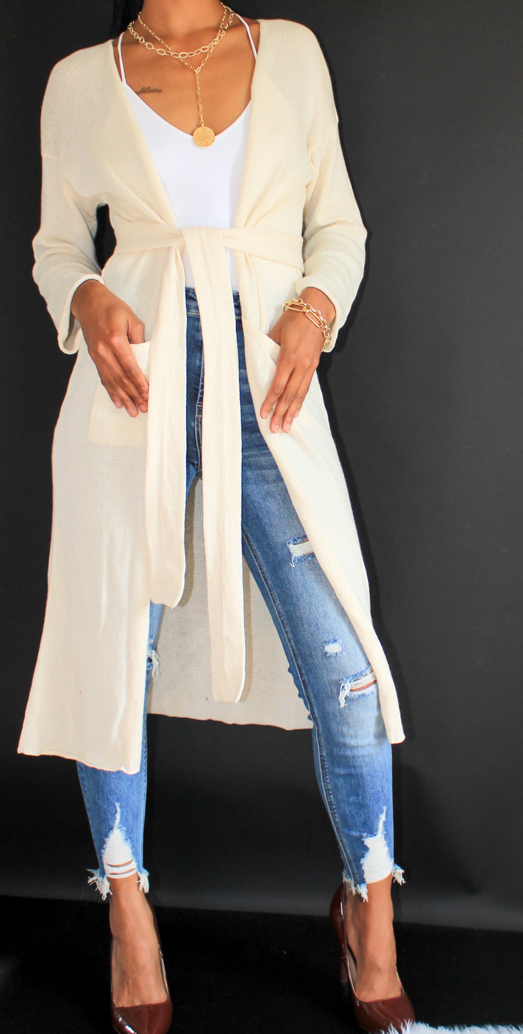 Raw Cotton Cardigan by MIA