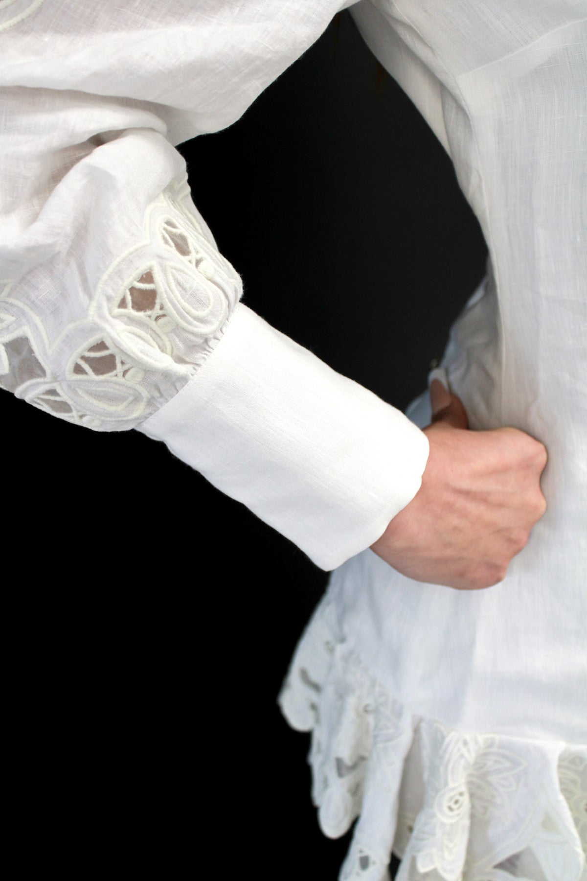 Assis mini dress with open back and embroidery Bogosian