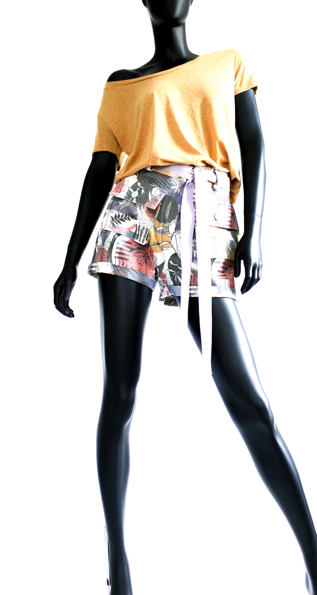 Pop Colorido Shorts w/Violet by Tie Belt Online only