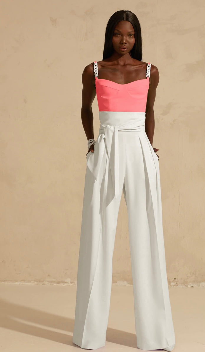 Bustier Neon Pink with Chain by L’MOMO