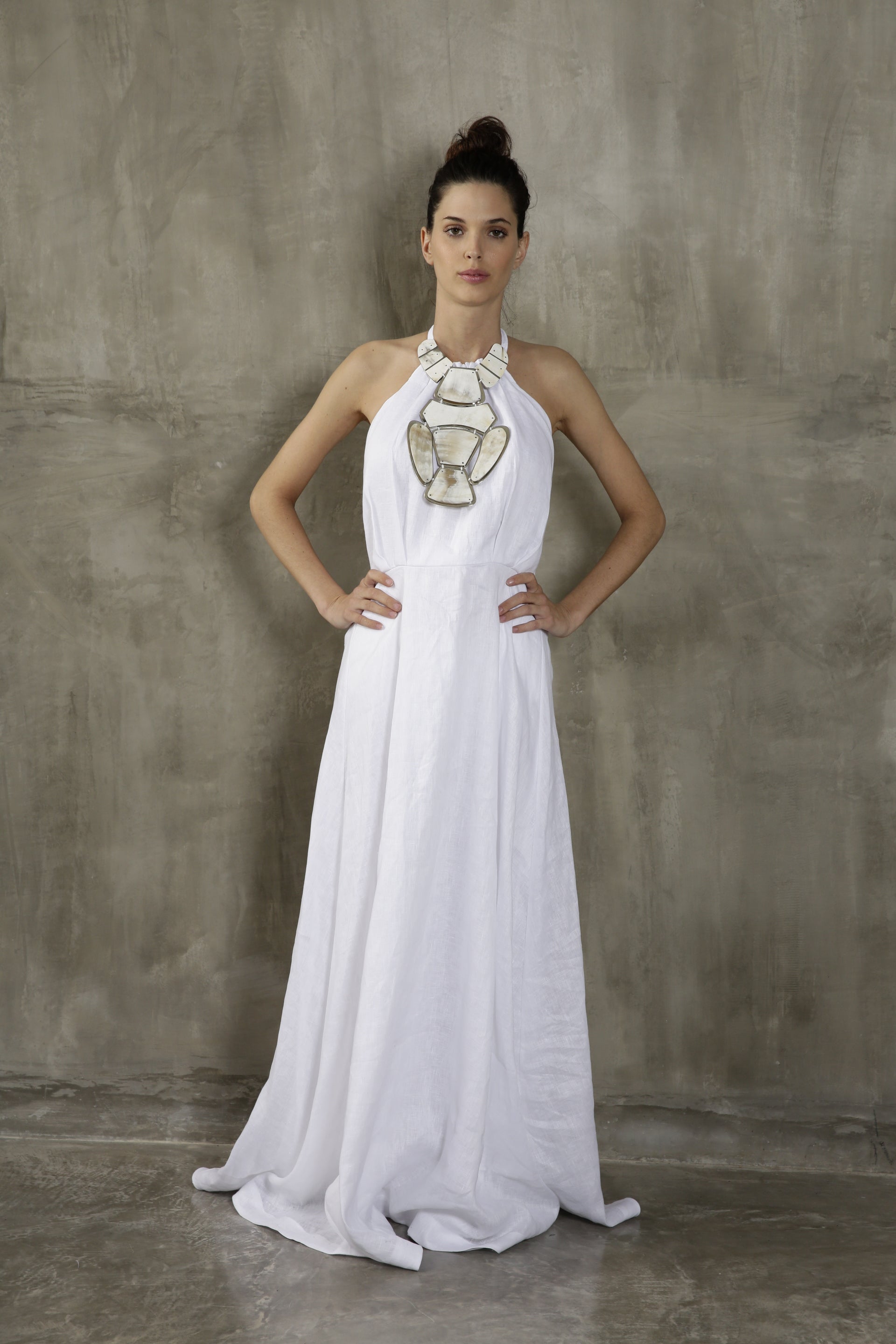Asta Halter Maxi Dress with Jewel by S-Mode Asta Halter Maxi Dress with Jewel by S-Mode